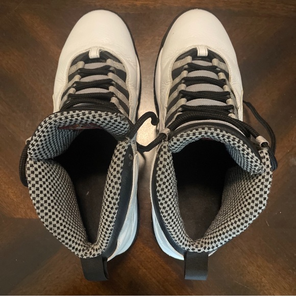 Nike Mens Air Jordan 10 Steel 310805-103 White Basketball Sneakers Size 10.5 - Picture 6 of 8